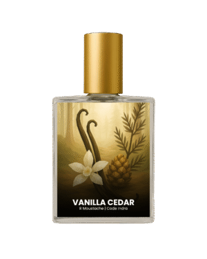 Rochas Moustache inspired perfume India – Vanilla Cedar by Code Indra